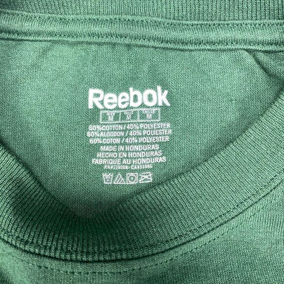 Green Bay Packers T Shirt Mens Medium Green Reebok NFL Football Sports Crew Neck - Picture 5 of 11